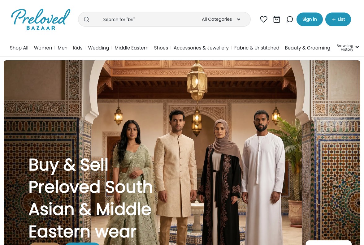 Preloved Bazaar — a live UK marketplace built end-to-end with BazaarKit